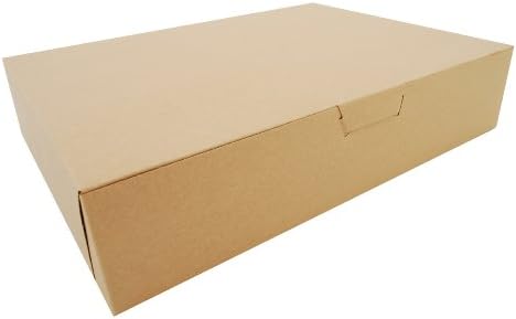 Southern Champion Tray 1029K Kraft Non Window Bakery Box, 19" Length x 14" Width x 4" Height (Case of 50)