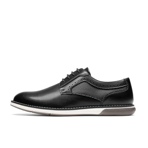 Bruno Marc Men's Plain Toe Oxford Shoes Business Formal Derby Dress Sneakers