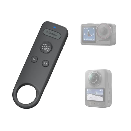 DJI Osmo Action 6/5 Pro/4 Bluetooth Remote Control, Wireless Waterproof Camera Shutter for DJI Action Cameras, Long Range 15m(49ft) - Perfect for Vlogging, Cycling, Skiing & Action Sports Accessories