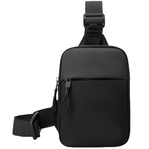 Dupoem Sacoche Poitrine Homme, Sac à Bandoulière Étanche Léger Anti-Vol pour Randonnée Camping Voyage Sport Extérieur, Petit Sac Crossbody avec Poche...