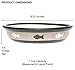 PetRageous 10070 Oval City Pets Stoneware Cat Bowl 6.25-Inch Wide and 1.5-Inch Tall Saucer with 1-Cup Capacity is Dishwasher and Microwave-Safe for Small Cats or Large Cats, Black and Brown