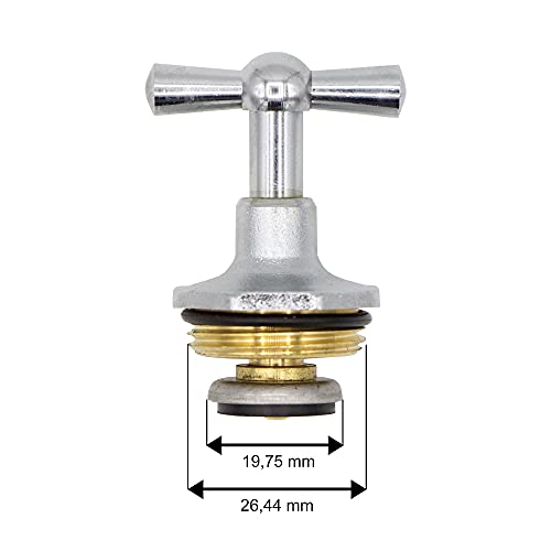Variosan Knebel cover 11138, Matt Chrome, 3/4-Inch, Brass, 3/4 Inch - Image 3