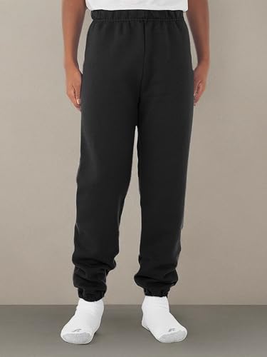 Image of JERZEES Youth Nublend Fleece Sweatpants without Pockets, Covered Elastic Waistband, Cotton Blend, Sizes S-XL