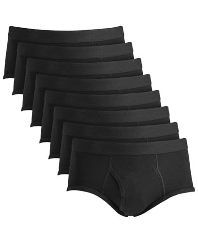 Club Room Mens 8 Pack Tagless Briefs Black S