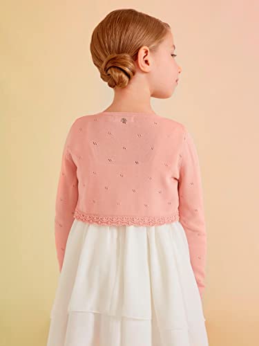 Abel & Lula Knit Bolero Cardigan for Girls Rose2