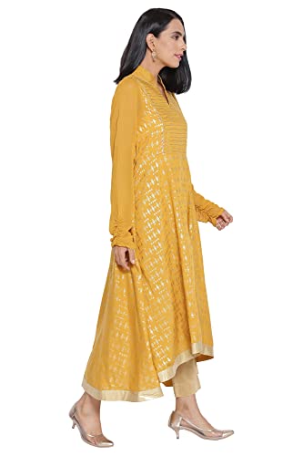 Image of Aurelia Women's Polyester Regular Fit Printed Regular Kurta