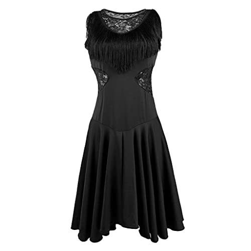 Enakshi Latin Tassel Dance Dress Fringe Stage Performance Costume...