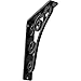 Ekena Millwork BKTM01X05X08STNAPW Metal Bracket, 1 1/2" W x 5 1/2" D x 8" H, Antiqued Pewter