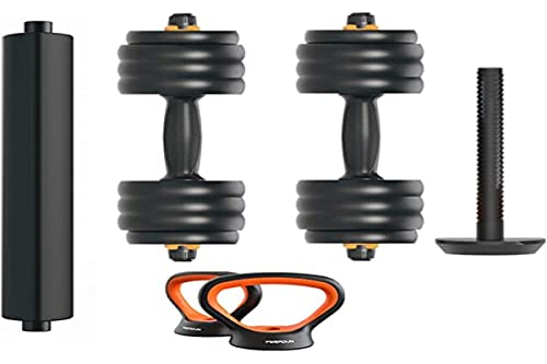 FED ORMANC40V2 Kit Mancuernas V2 + Barra + Pesa Rusa 40kg Xiaomi, 40kg, Modulables, Multifunción, Empuñadura ergonómica