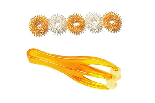 manav acupressure products Pain Relief Finger Roller And 5 Acupressure Sujok Finger Ring Massager (B09XK63QF7) Amazon Price History, Amazon Price Tracker