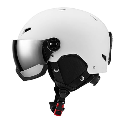 Casque de ski avec lunettes de ski coupe-vent casque de snowboard unisexe intégral casque de ski snowboard patinage