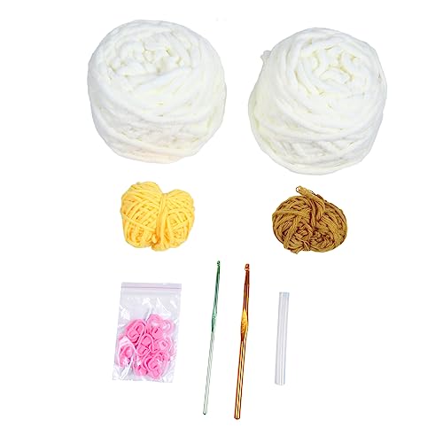 Gogogmee Create Your Own Knitting Bag Crochet Hook Needle Storage Yarn Organizing Kit Cotton Fabric Craft Present for Women Mom