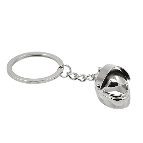 Vococal® 3D Moto Métal Casque Style Porte-Clés Chaîne Suspendue Ornement Cover