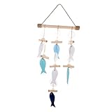 DONFAMDS 地中海スル風鈴ペンダント 魚貝殻壁飾り 壁掛け装飾品 素材使用 設計 ホームデコレーション用