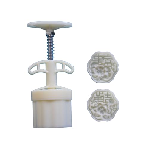 REITINGE Sellos de galletas, moldes de personajes de flores, herramienta para hornear a mano, herramienta para hornear para festivales de mediados de otoño, moldes de personajes de flores para hornear
