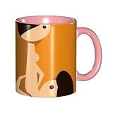 ロングシャドウカーマスートラ マグカップ 旅マグ コーヒーカップ Pink セラミック 330ml 陶器 食器 耐熱 水筒 プレゼント