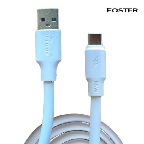 Image of Ticon-Fast Charging Cable Type-C Data Cable To USB A| Quick Charge 3.0 /65 Watt Cable|High-Speed Data Transfer 480 Mbps For Android & IOS