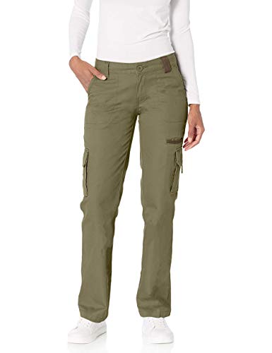 Dickies Women's Relaxed Cargo Pant Rinsed Grape Leaf Green 16/Regular