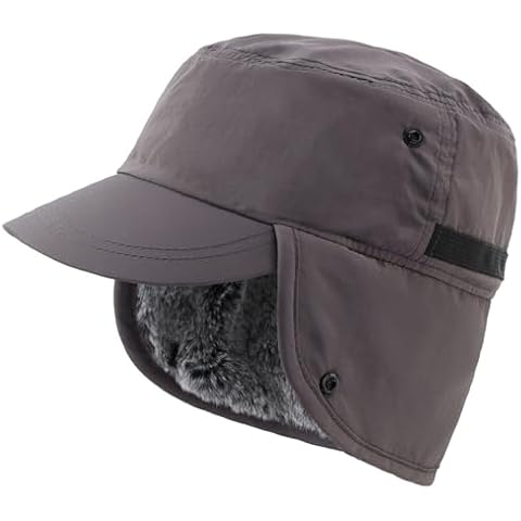 Decentron Men's Winter Hat with Earflaps Cover