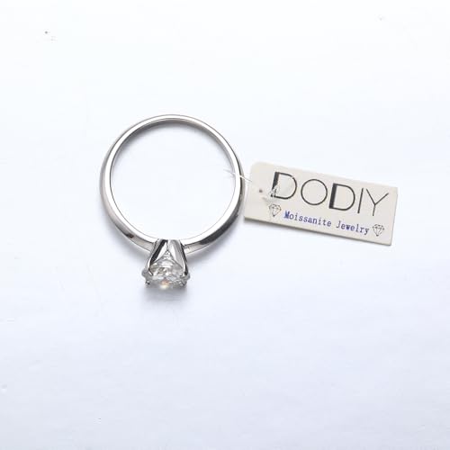 Moissanite Rings for Women - 1-3ct Round D Color VVS1 Clarity S925 Sterling Silver Lab Created Diamond Engagement Rings 6 Prong Knife Edge Moissanite Solitaire Rings for Women Wife Gifts2