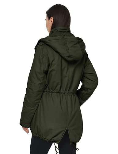 WenVen Women's Winter Thicken Cotton Coat Warm Parka Jacket with Removable Hood4