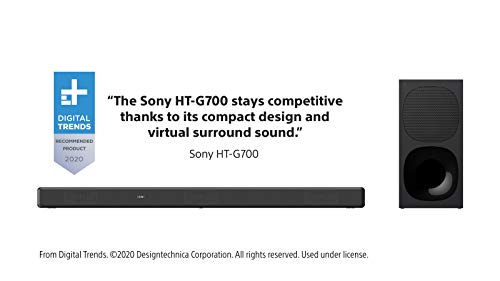 Sony HT-G700 3.1ch 4K Dolby Atmos/DTS:X Soundbar for TV with Wireless subwoofer, 3.1ch Home Theater System (400W, Surround Sound,Bluetooth Connectivity, HDMI & Optical Connectivity, 4k HDR) - Black - Image 13