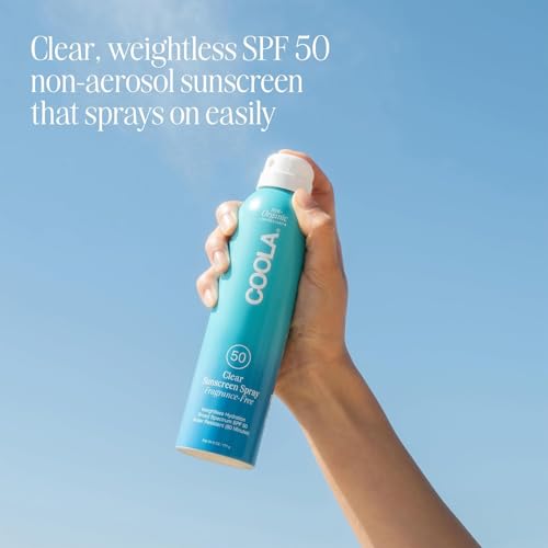 COOLA Organic Sunscreen SPF 50 Sunblock Spray, Dermatologist Tested Skin Care for Daily Protection, Vegan and Gluten Free, Fragrance Free, 6 Fl Oz - Image 3
