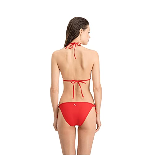 PUMA Damen Puma Women's Side-tie Bikini Bottoms, Rot, M EU