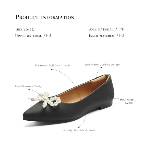 Image of FUNKYMONKEY Women's Classic Ballet Flats Casual Comfort Slip On Flats Shoes