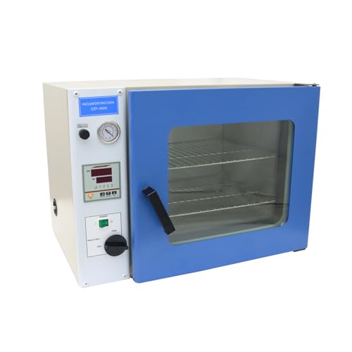 BEILOCKERY 1.9 Cu Ft Digital Vacuum Drying Oven 50-250? Temperature Control Vacuum Oven Digital Lab Oven 16 X 14 X 14 inches Chamber 2 Shelves 110V 1.4KW