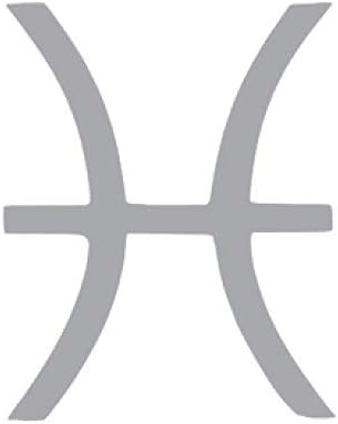 Pisces Zodiac Horoscope Vinyl Sticker Decals (Pack of 2) for Car Bumper Window Laptop Tablet Phone (6