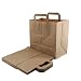 Produktbild Enpack - 250 Papiertüten braun mit Henkel - Geschenktüten für kleine Geschenke 26+17x26 cm - Papiertragetaschen aus Kraftpapier - Braune Papiertüten - Papier Geschenktaschen zum befüllen