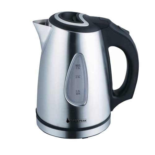 BSF 1018 - Hervidor de agua (acero inoxidable, 1100 W, capacidad 1 L, con sistema antisobrecalentamiento)