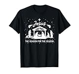 Jesus is The Reason for The Season Christmas Xmas Christian T-Shirt
