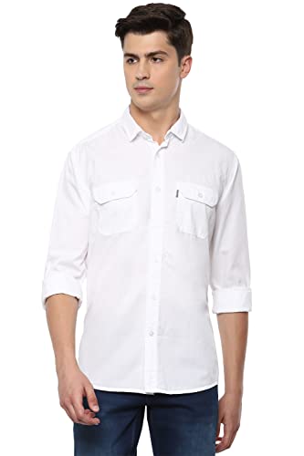 Image of Louis Philippe Men's Cotton Slim Fit Shirt