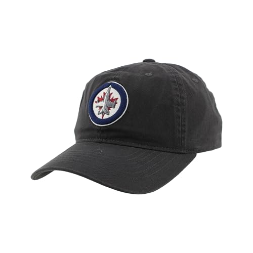 Winnipeg Jets NHL Officially Licensed Adjustable Hat Scholarship Icon Charcoal