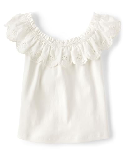 Gymboree Girls' and Toddler Ruffle Front Short Sleeve Top