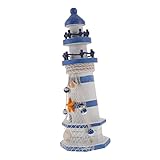 LIFKOME Mediterrane -Lampe Im Lighthouse-Stil Für Nautische Tischdekoration Für Wohnräume Und Strandrestaurants Langlebig Und
