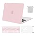 MOSISO MacBook Pro 13 Case 2018 2017 2016 Release A1989/A1706/A1708, Plastic Hard Shell with Keyboard Cover with Screen Protector with Storage Bag Compatible Newest Mac Pro 13 Inch, Rose Quartz