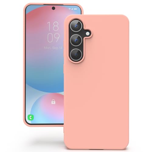 Coque Samsung S24 FE 5G rose silicone antidérapante pour le quotidien