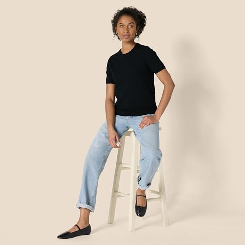 Amazon Essentials Women's Regular-Fit Short Sleeve Pullover Sweater Top4