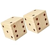 Dés en bois vierges : 🎲les dés en bois conviennent à les jeux de dés, du craps au jeu de société.