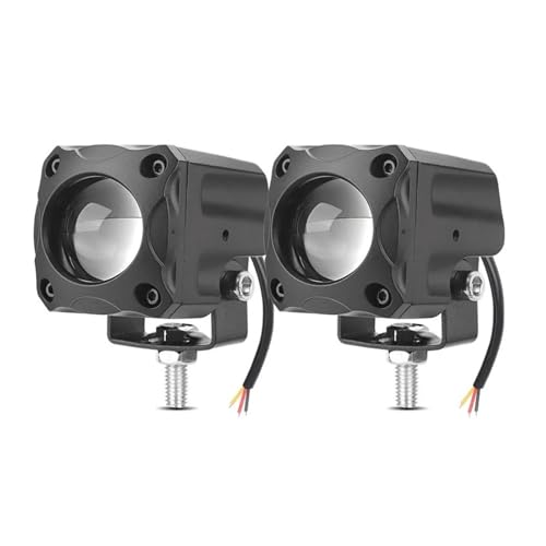 Focos auxiliares de moto con luz led impermeable para conducción segura bajo lluvia y niebla