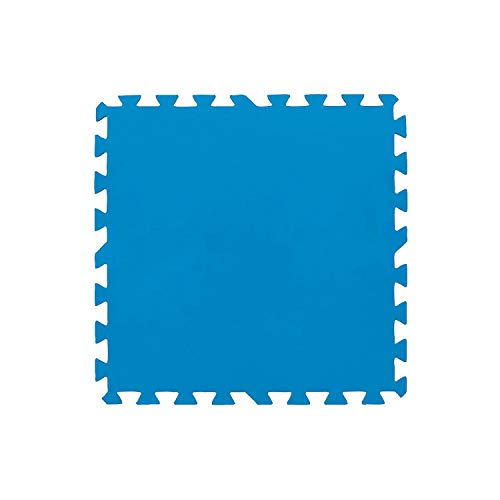 SATURNIA Protector Suelo Piscina Multiusos Set 8 Piezas de 50x50 cm.