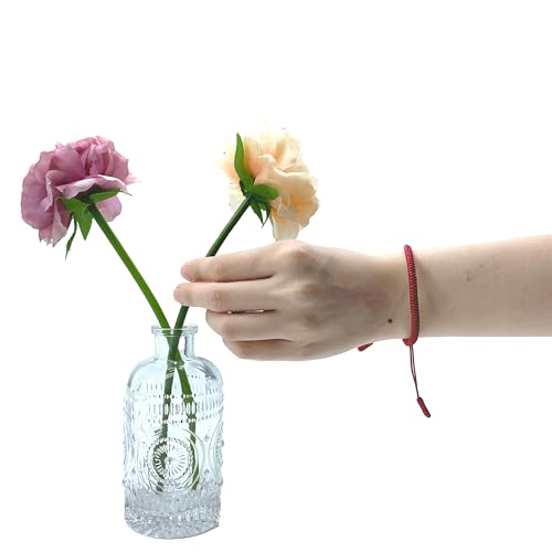 Red String Bracelet for Men and Women, Rope Lucky and Protection Bracelet, Handmade Tibetan Braided Tie Thread Bracelet, Surfer Woven String (Dark Red)4