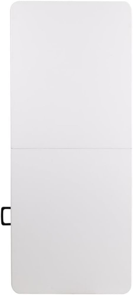 BOWERY HILL 30" x 72" Plastic Folding Table, Granite White Top, Waterproof and Stain Resistant, Bi-Fold Design with Carrying Handle, Gray Powder Coated Locking Legs, 6 ft Rectangular Table for Events