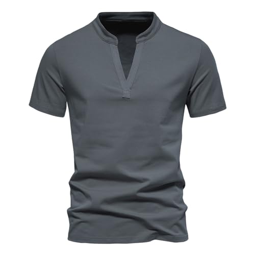 Camiseta de algodón para hombre confeccionada con acabados de alta costura