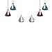 HERSHEY'S Kurt Adler Plastic Mini Kisses Ornament, Set of 6