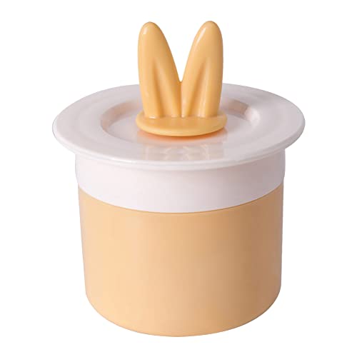 Jinmoioy 洗顔泡立て器 手動 洗顔用 泡立て器 かおあらい 洗顔あわだて器 可愛い ウサギ耳 洗顔用 洗顔フォーム 洗顔ネット 洗顔フォーム ポータブル シャワー・風呂・顔・シャンプー (イエロー)