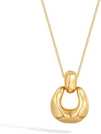 HESSAWELL Gold Pendant Necklace Jewelry Cute Dainty Necklace for Women Trendy hypoallergenic Jewelry for Valentine's Day